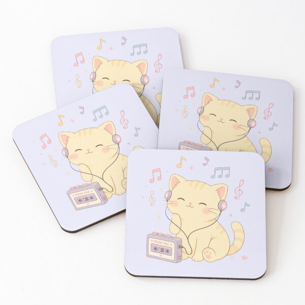 Item preview, Retro Kitten Meow Mix - Music and Relaxation designed and sold by EsenciaZen.