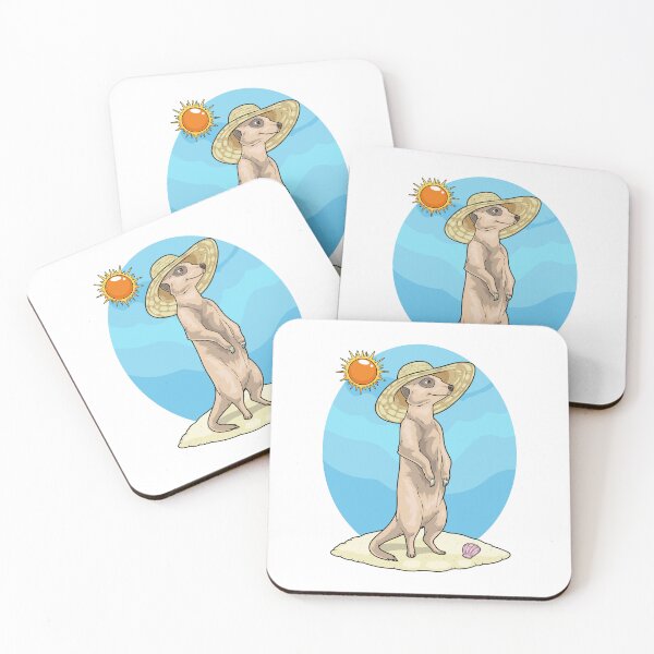 Item preview, Meerkat Beach Straw hat Summer designed and sold by Snabdesign84.