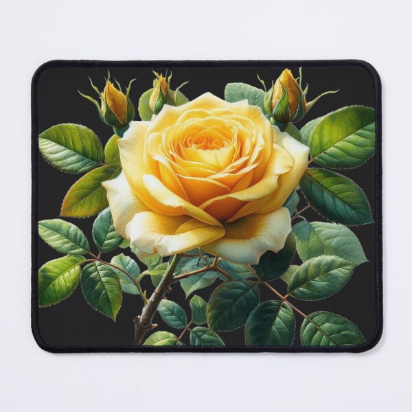 Item preview, Golden Yellow Rose – Realistic Botanical Bloom designed and sold by SweetLilith.