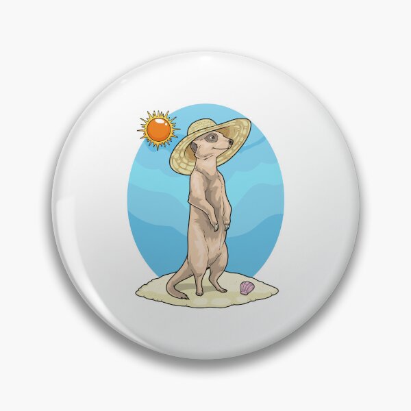 Item preview, Meerkat Beach Straw hat Summer designed and sold by Snabdesign84.