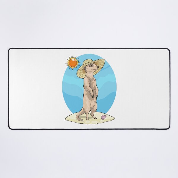 Item preview, Meerkat Beach Straw hat Summer designed and sold by Snabdesign84.