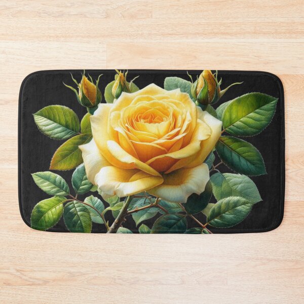 Item preview, Golden Yellow Rose – Realistic Botanical Bloom designed and sold by SweetLilith.