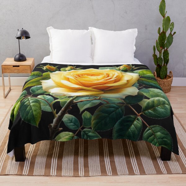 Item preview, Golden Yellow Rose – Realistic Botanical Bloom designed and sold by SweetLilith.