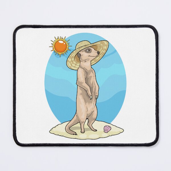 Item preview, Meerkat Beach Straw hat Summer designed and sold by Snabdesign84.
