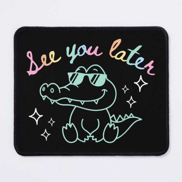 Item preview, See You Later Alligator Cool Crocodile Wearing Sunglasses Neon Aesthetic Art designed and sold by LanoraDamie.