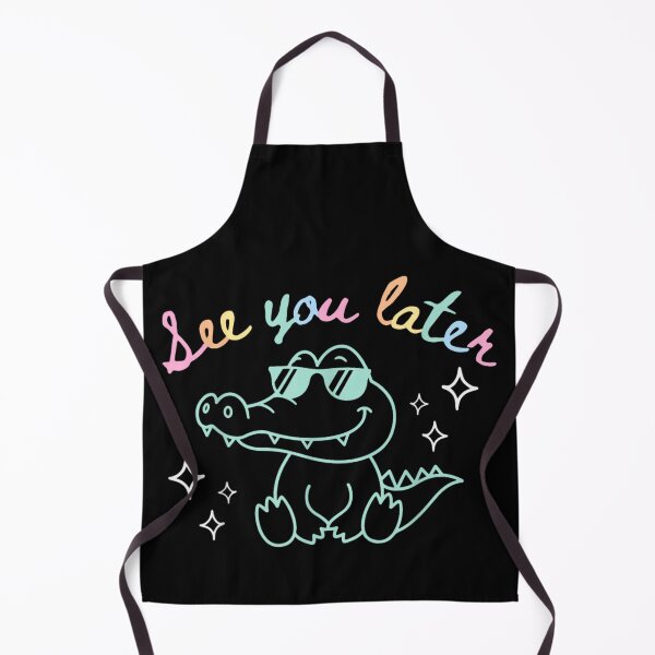 Item preview, See You Later Alligator Cool Crocodile Wearing Sunglasses Neon Aesthetic Art designed and sold by LanoraDamie.