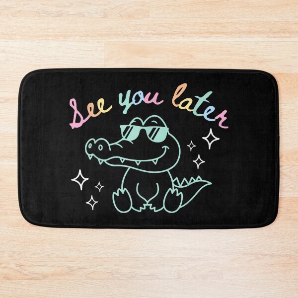 Item preview, See You Later Alligator Cool Crocodile Wearing Sunglasses Neon Aesthetic Art designed and sold by LanoraDamie.