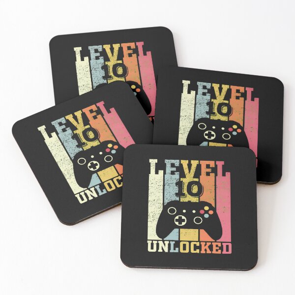 Item preview, Level 10 Unlocked Vintage Retro Gamer 10th Birthday designed and sold by OlyvieArt.