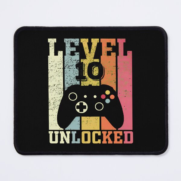 Item preview, Level 10 Unlocked Vintage Retro Gamer 10th Birthday designed and sold by OlyvieArt.