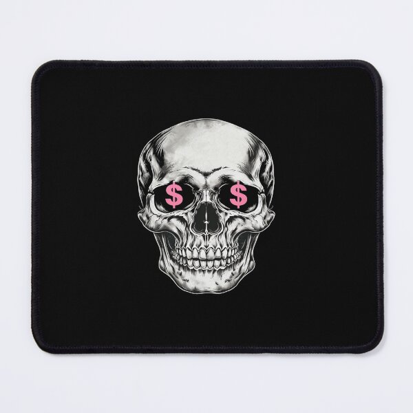 Item preview, Skull with Dollar Sign Eyes – Edgy Money Graphic for Streetwear, Dark Aesthetic & Bold Attitude designed and sold by Bright Nest Studio.