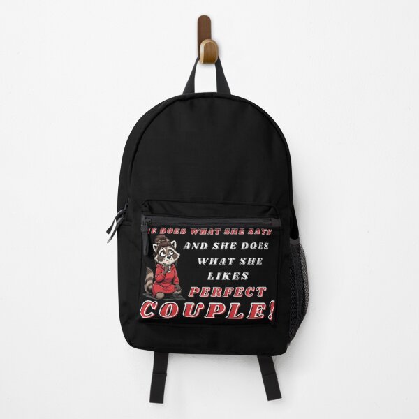 Item preview, He does what She says. Perfect couple raccoon sarcastic couple humor. designed and sold by Creative-Sanc.