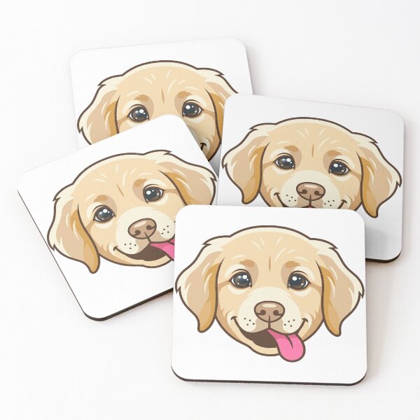 Item preview, Happy Golden Retriever Puppy Face Cute Smiling Dog with Tongue Out designed and sold by Owcomm.