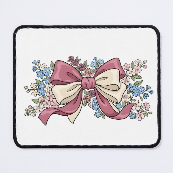 Item preview, girly floral satin bow roses spring designed and sold by Byte-shirt.