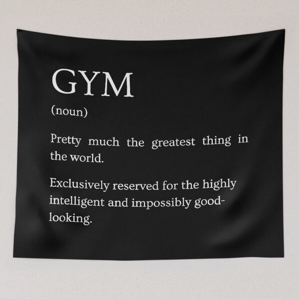 Item preview, Gym Definition Funny Sarcastic Quote designed and sold by eliramaison.