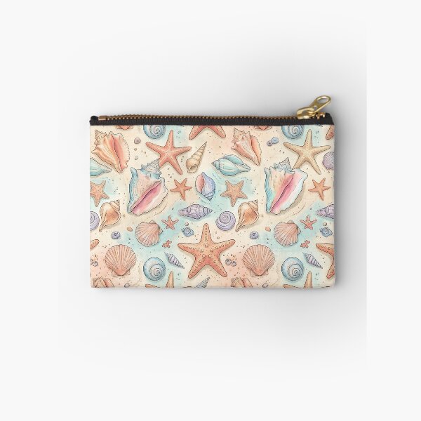 Item preview, Nautical Seashell Starfish Coastal Beach Pattern designed and sold by SplashTastic.