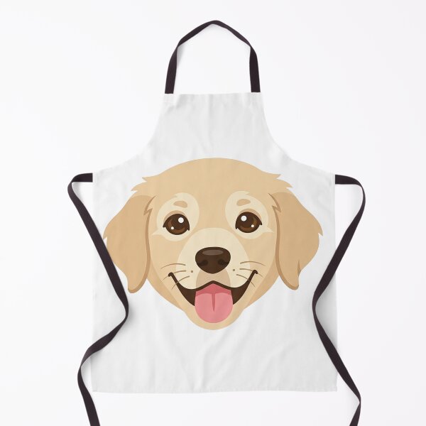 Item preview, Happy Golden Retriever Puppy Face Smiling Dog with Tongue Out Cute Illustrated Portrait designed and sold by Owcomm.