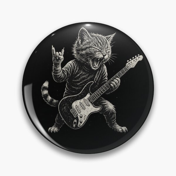 Item preview, Cat Playing Guitar Rock Music Band designed and sold by roycehopkins.