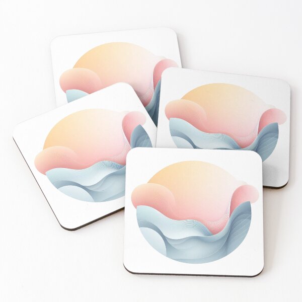 Item preview, Soft Wave Sphere Pastel Ocean Sunrise Flow designed and sold by Owcomm.