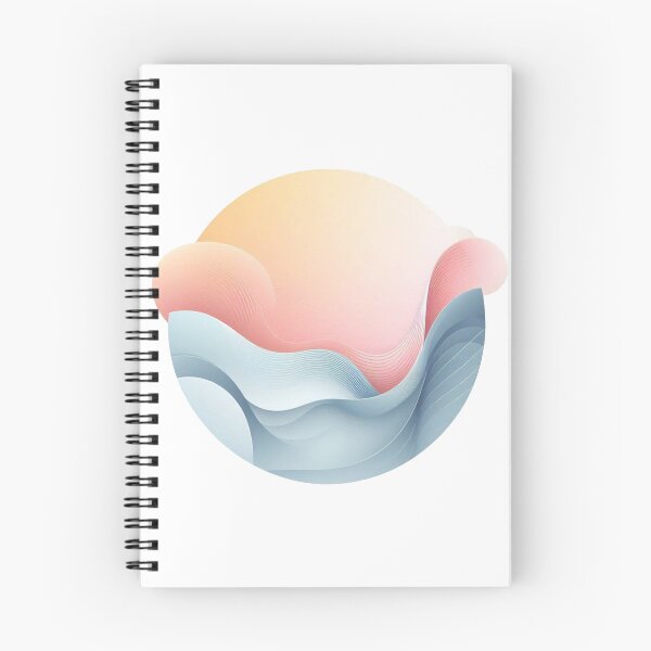 Item preview, Soft Wave Sphere Pastel Ocean Sunrise Flow designed and sold by Owcomm.