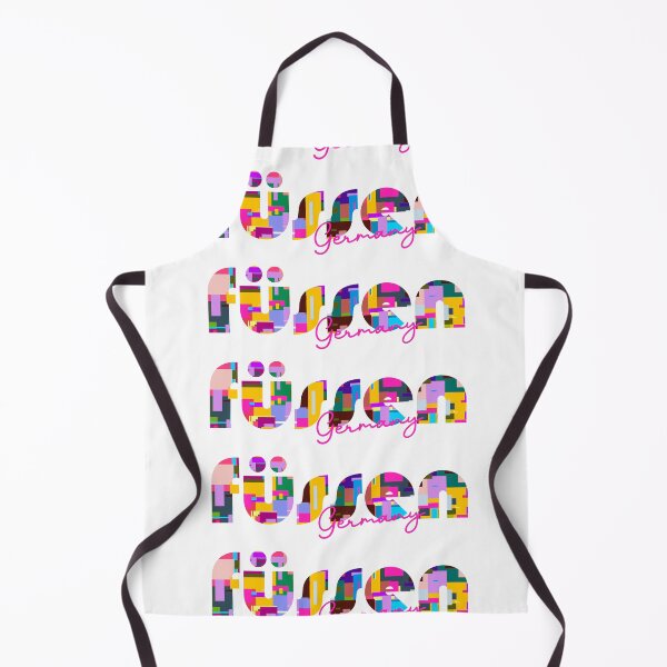 Item preview, Füssen, Germany, Vibrant Abstract City Typography Art designed and sold by Wanderful-roads.