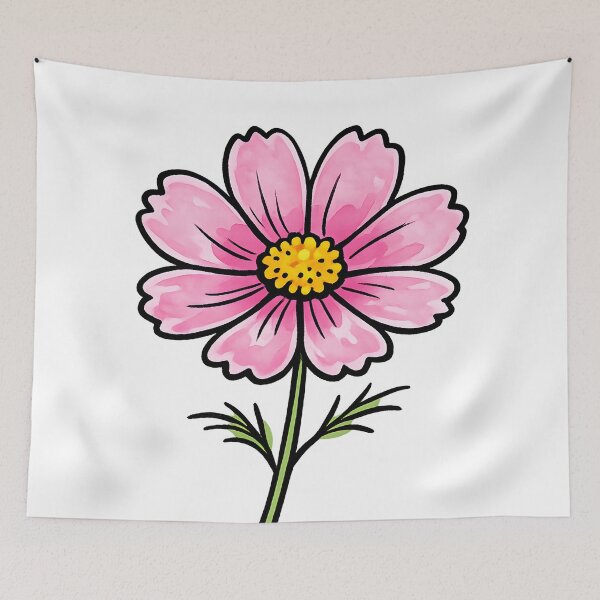 Item preview, Cosmos Flower  designed and sold by GraphicsClub.