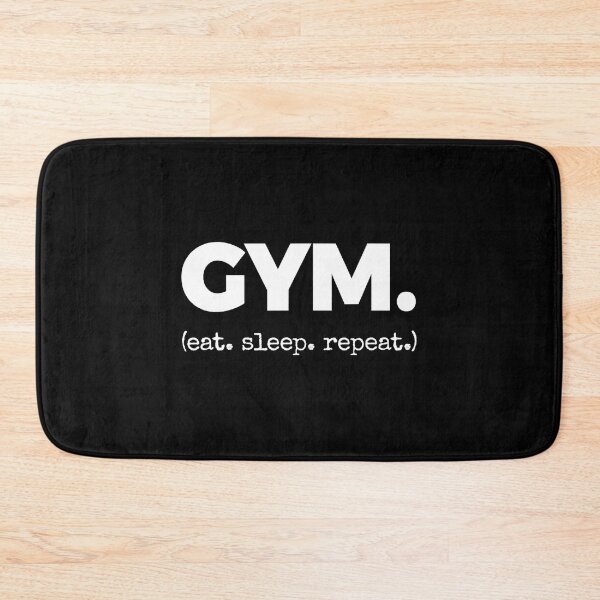 Item preview, Gym Eat Sleep Repeat Text  designed and sold by eliramaison.