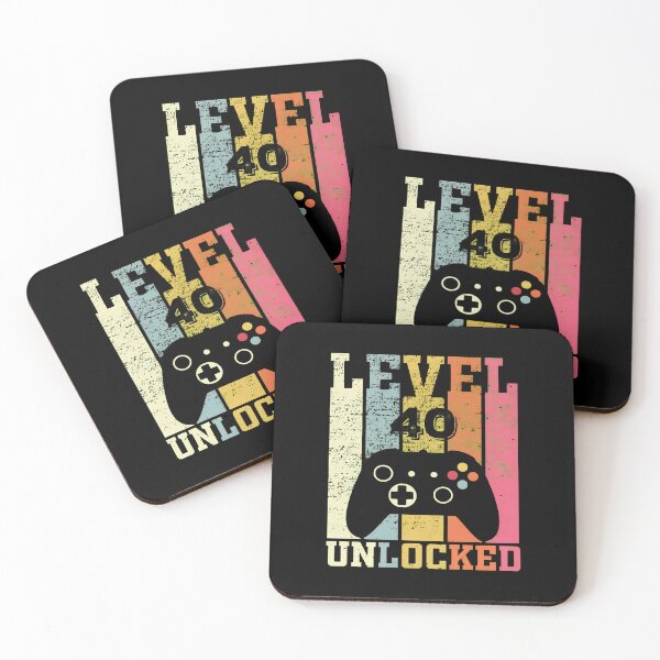 Item preview, Level 40 Unlocked Vintage Retro Gamer Birthday designed and sold by OlyvieArt.