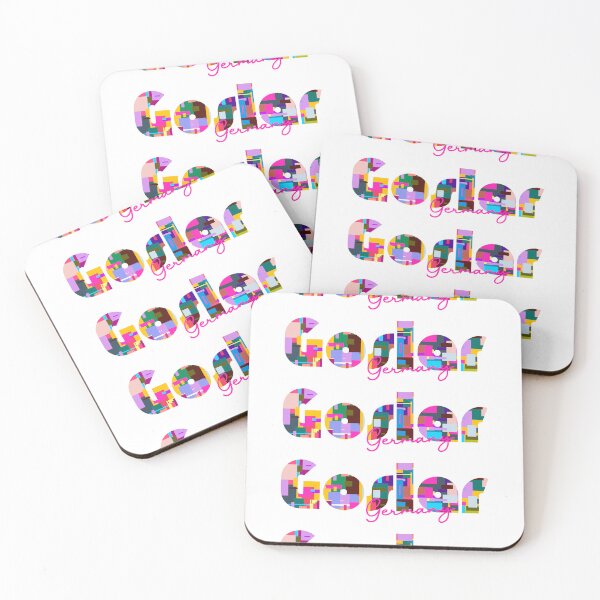 Item preview, Goslar, Germany, Vibrant Abstract City Typography Art designed and sold by Wanderful-roads.