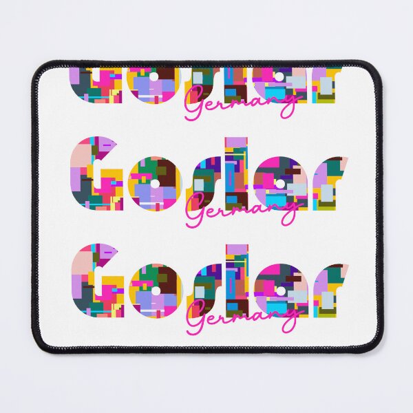 Item preview, Goslar, Germany, Vibrant Abstract City Typography Art designed and sold by Wanderful-roads.