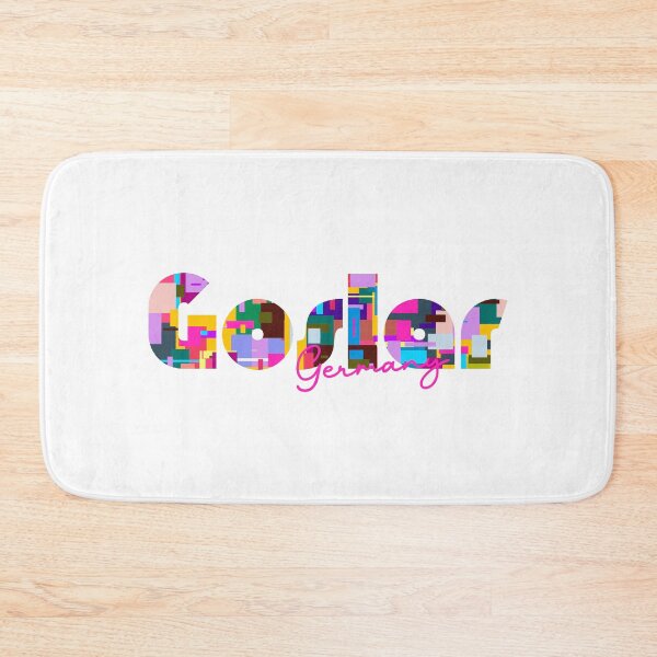 Item preview, Goslar, Germany, Vibrant Abstract City Typography Art designed and sold by Wanderful-roads.