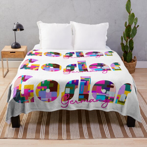 Item preview, Goslar, Germany, Vibrant Abstract City Typography Art designed and sold by Wanderful-roads.