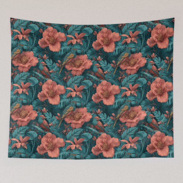 Item preview, Flourishing Tropical Floral Texture  - Flower Garden Pattern  - Best Gifts For Mom designed and sold by RoyalStarsPatts.