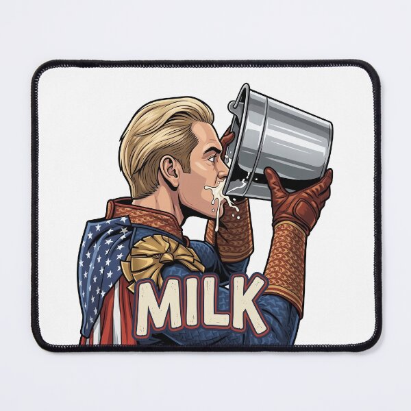 Item preview, The Boys Homelander Drinking Milk (with Text) designed and sold by Screen Lore.