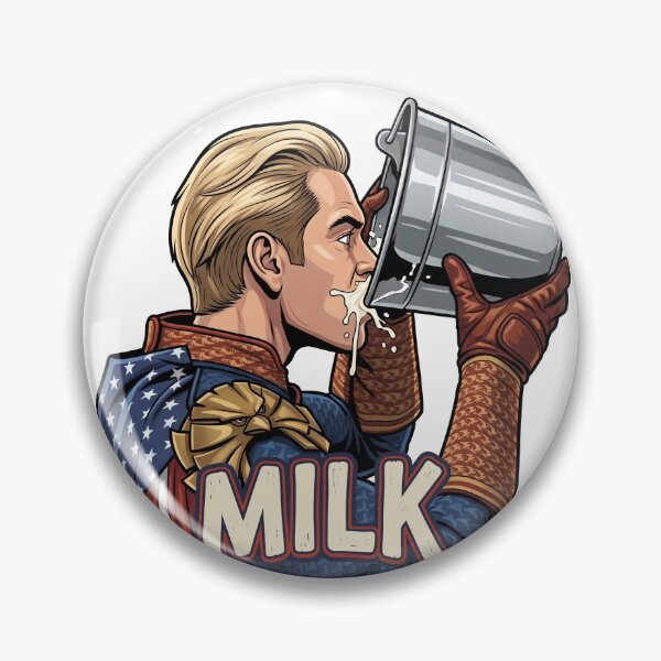 Item preview, The Boys Homelander Drinking Milk (with Text) designed and sold by Screen Lore.