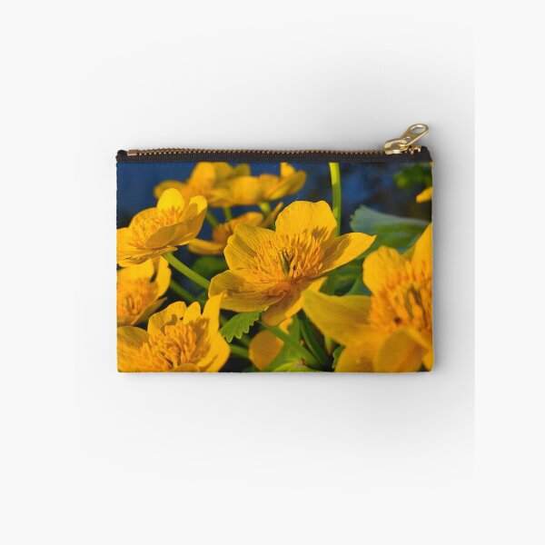 Item preview, Golden Marsh Marigold Flowers in Evening Light designed and sold by Kainicram.