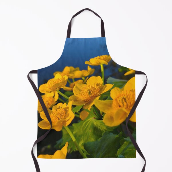 Item preview, Golden Marsh Marigold Flowers in Evening Light designed and sold by Kainicram.