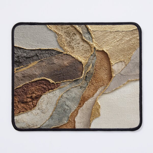 Item preview, Abstract beige gold natural stone design luxurious earth tones texture designed and sold by CosmicGlyph.