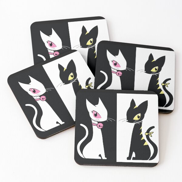 Item preview, Double Cat Black and White designed and sold by Konopikyu.