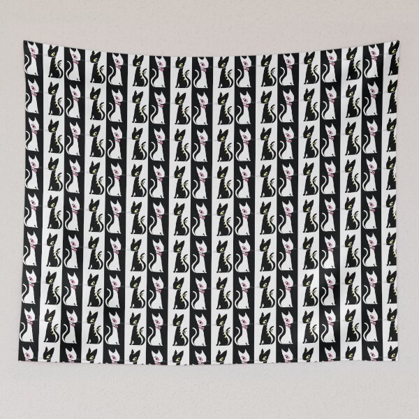 Item preview, Double Cat Black and White designed and sold by Konopikyu.