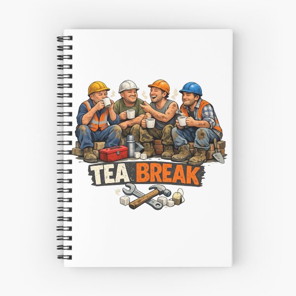 Item preview, Tea Break Builders Funny Design – Construction Worker British Humour designed and sold by GarnerSupplyCo.