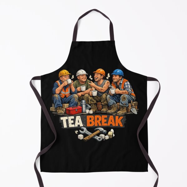 Item preview, Tea Break Builders Funny Design – Construction Worker British Humour designed and sold by GarnerSupplyCo.