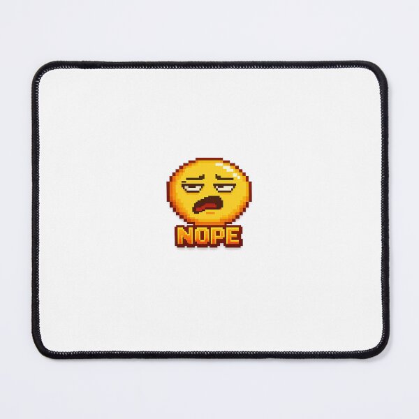 Item preview, NOPE Pixel Emoji – Retro 8 Bit Funny Reaction Meme Sticker designed and sold by ANiyati.