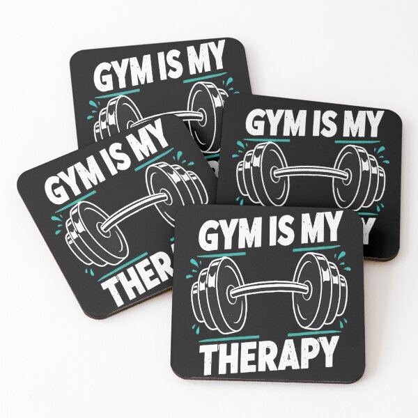 Item preview, Gym Is My Therapy Barbell Statement  designed and sold by eliramaison.