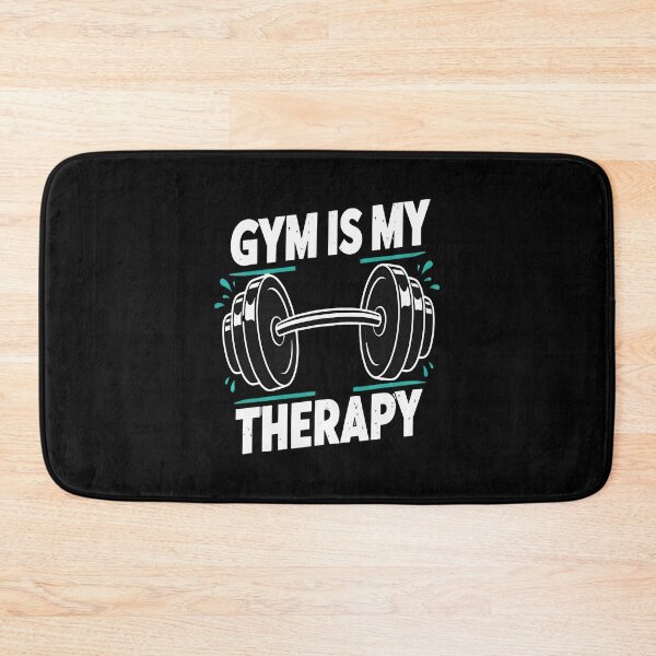 Item preview, Gym Is My Therapy Barbell Statement  designed and sold by eliramaison.