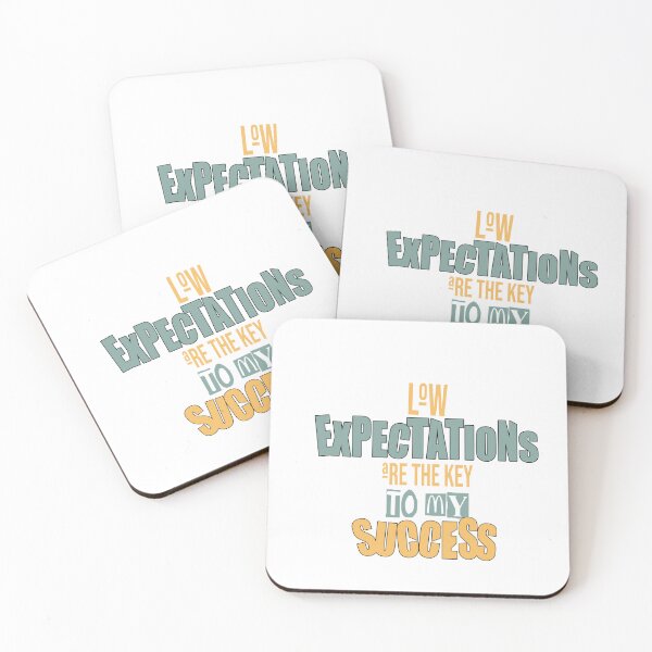 Item preview, Low Expectations – Sarcastic Typography Design designed and sold by thecherishlane.