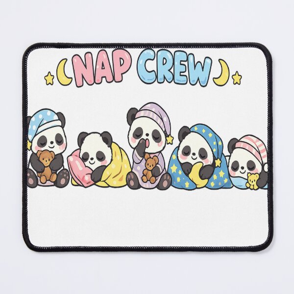 Item preview, Cute Panda Nap Crew Sleeping Kawaii Animals Cartoon T-Shirt designed and sold by Amitabr14.