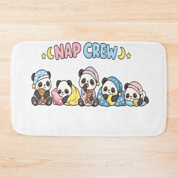 Item preview, Cute Panda Nap Crew Sleeping Kawaii Animals Cartoon T-Shirt designed and sold by Amitabr14.