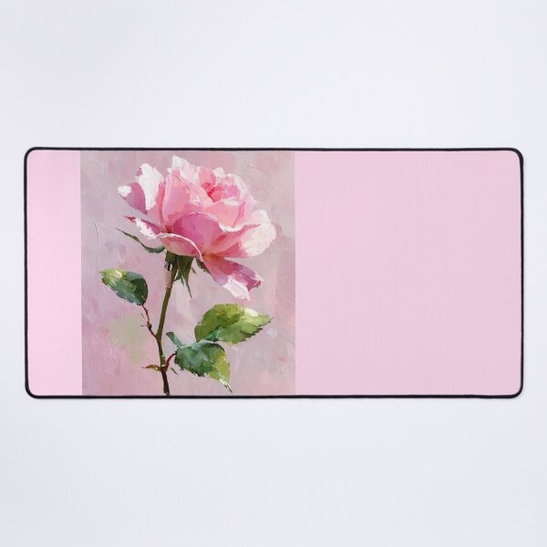 Item preview, Soft Pink Rose Impasto Oil Painting Style designed and sold by colorful-white.