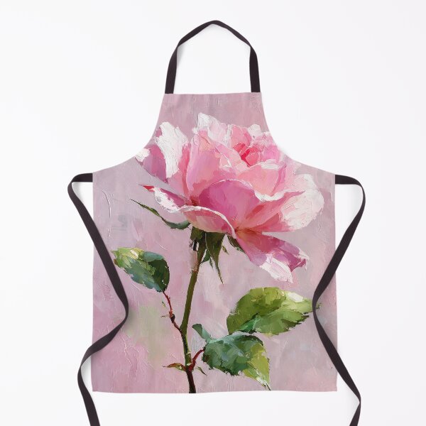 Item preview, Soft Pink Rose Impasto Oil Painting Style designed and sold by colorful-white.
