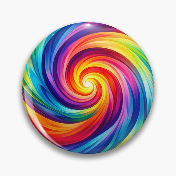 Item preview, Rainbow Spiral Swirl Vibrant Colorful Vortex Art designed and sold by Owcomm.
